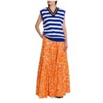Sleeveless Stripe Wool Knit Top - Image 3