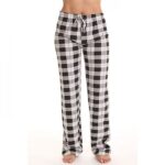 Women's Chino Sports Home Pajamas Pants Lattice Full Length Sporty Drawstring Black+Grey Purple Blushing Pink Light Grey Royal B