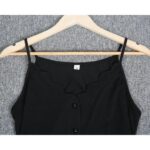 Chic Black Button Front Closure Cami - Image 2