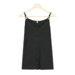Chic Black Button Front Closure Cami - Image 3