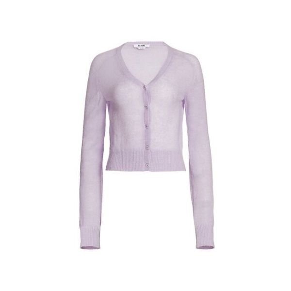 imgi_2_217be093ff697bfcd59e0f4356fddd20.jpg Lavender V-Neck Cropped Knit Cardigan - Image 1