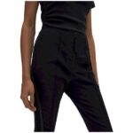 Black High-Waisted Lace-Up Side Flare Pants - Image 5